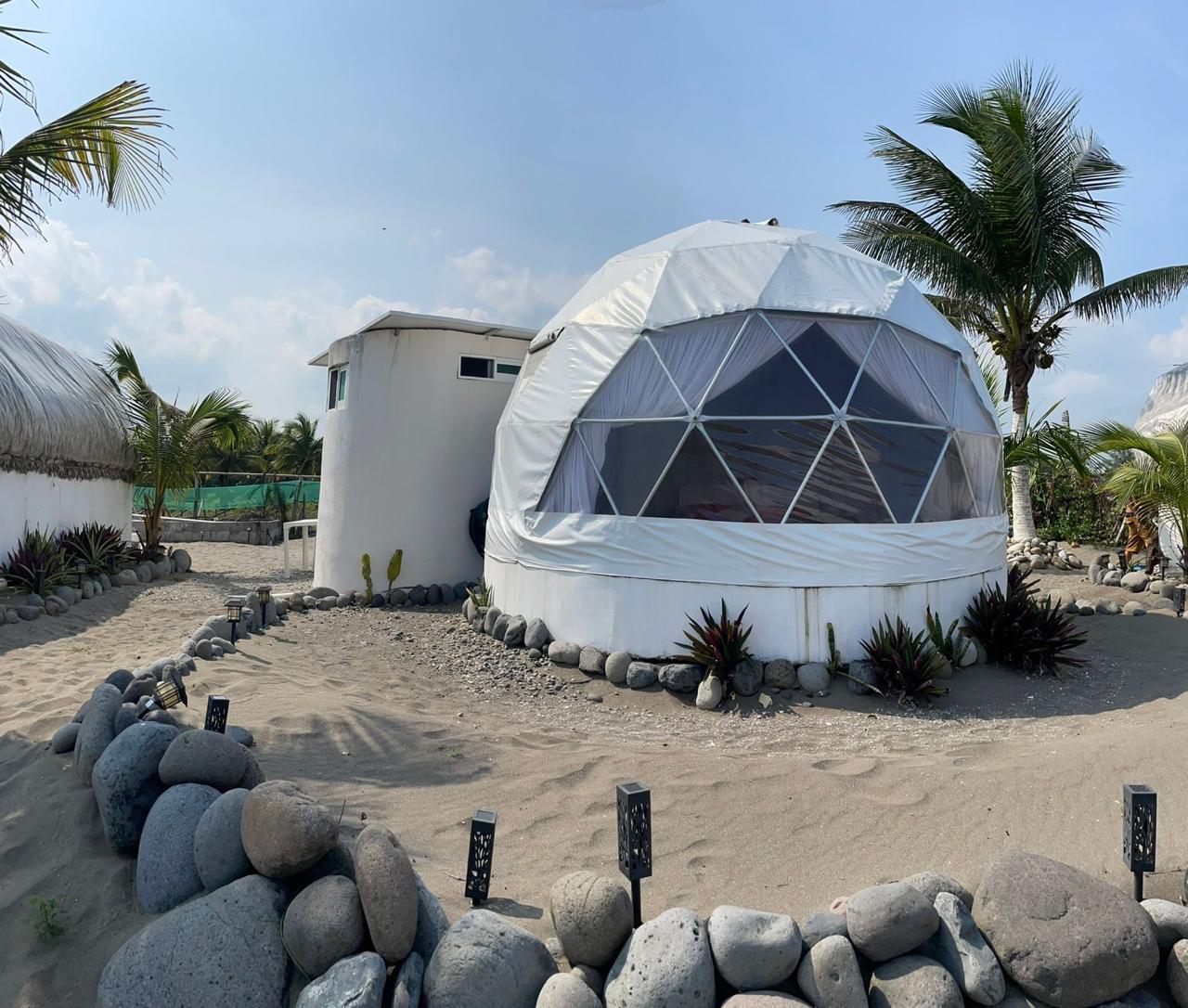 Vista del glamping